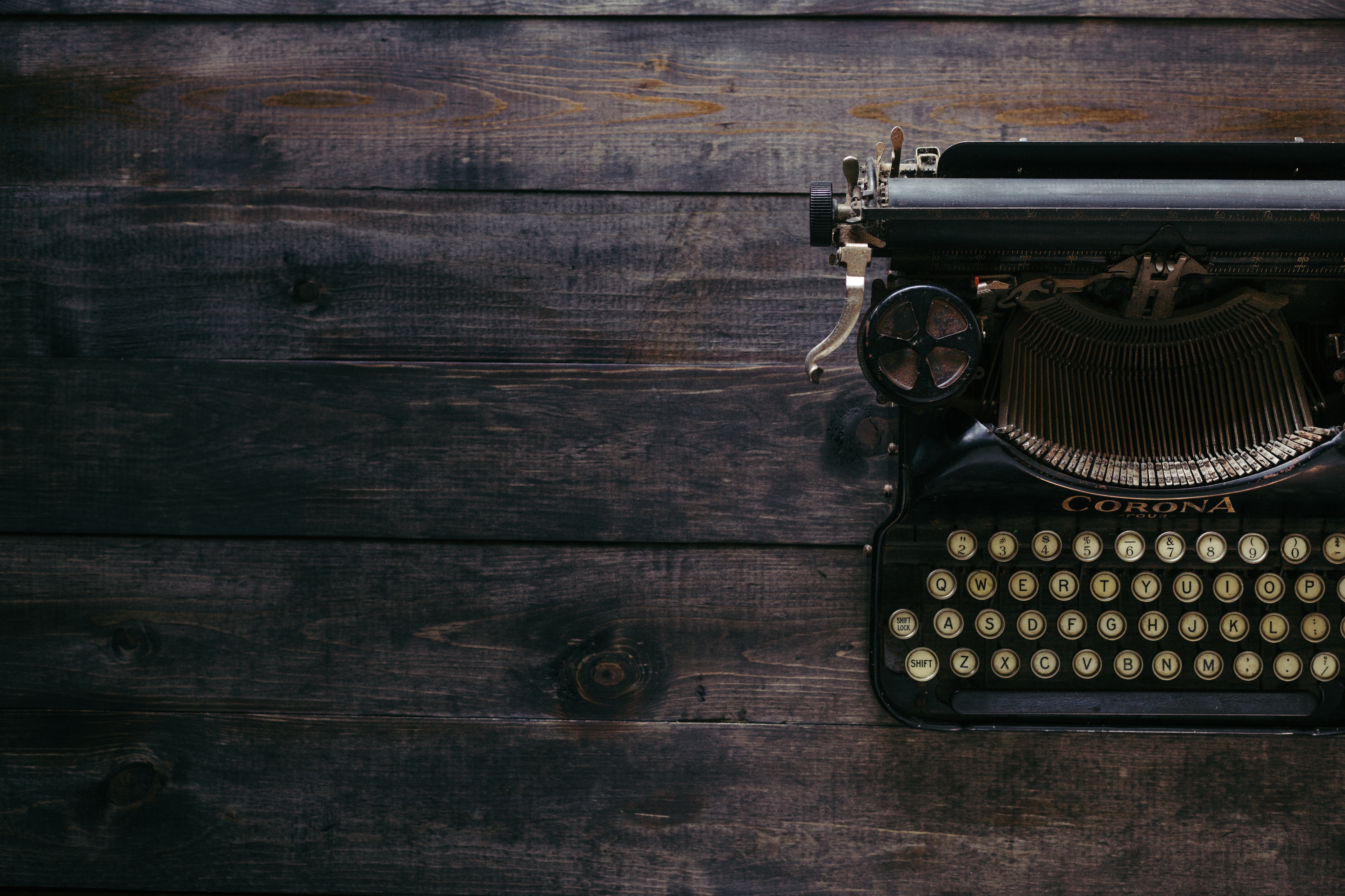 A typewriter